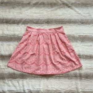 Pink short skirt